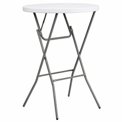Masă Înaltă Pliabilă AT PERFORMANCE® AT-2061, Ø80 cm, 110 cm Înălțime, Husă Elastică Inclusă, Cadru Metalic