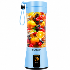 Blender Portabil Haley HY-2950, 480 ml, Baterie 2000 mAh, Reîncărcabil USB, Mini Smoothie Maker pentru Fructe și Legume