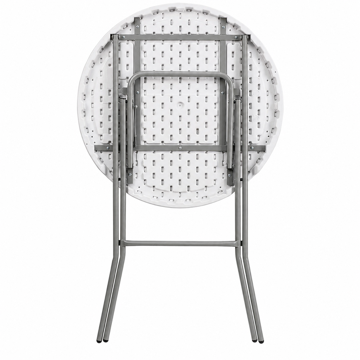 Masă Înaltă Pliabilă AT PERFORMANCE® AT-2061, Ø80 cm, 110 cm Înălțime, Husă Elastică Inclusă, Cadru Metalic