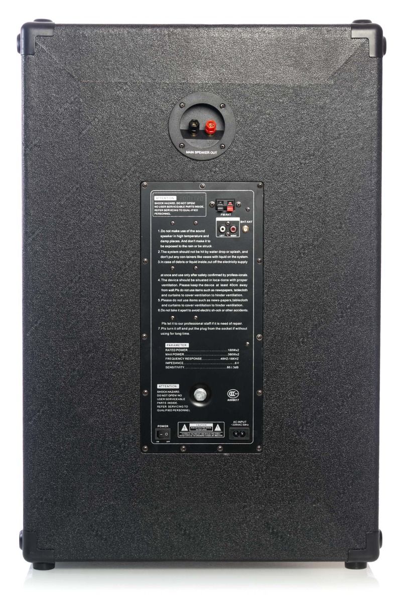 Set 2 Boxe Profesionale Puternice, Putere 720 W, Sistem Karaoke, Conectivitate Bluetooth, Port USB, AUX In, Slot SD Card, Negru