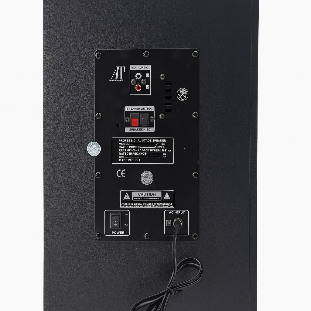 Sistem Audio Profesional AT-283 cu Bluetooth, USB, Radio FM și Karaoke – 1000W