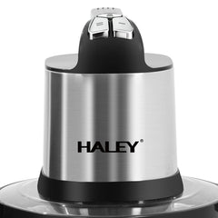 Tocător Electric HALEY HY-1248, 1500W, Bol Inox 8L, 4 Lame din Oțel Inoxidabil, 3 Trepte de Viteză, pentru Carne și Legume
