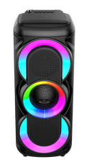 Boxa Portabila AT PERFORMANCE®, cu Lumini RGB, cu Maner, Putere 100w MP3, USB, Bluetooth, TF, WIFI, Slot Microfon, Karaoke, Acumulator, Negru