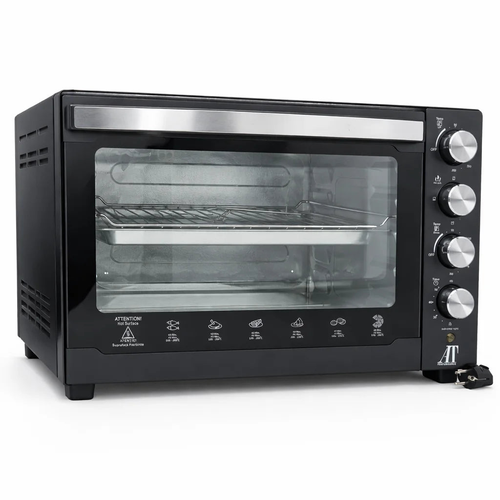 Cuptor Electric AT Performance AT-060L, 60L, 3000W, Timer 60 min, Negru