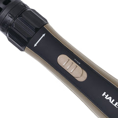 Perie Rotativă cu Uscător HALEY – Feon 2 în 1, 1000W, 2 Trepte Viteză, Coafare Rapidă și Volum, Design Elegant Negru