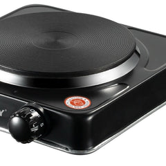 Plită Electrică HALEY cu 1 Zonă de Gătit – 1000W, Protecție la Supraîncălzire, Design Compact din Oțel Inoxidabil