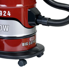 Aspirator Profesional HALEY HY-9924, 3200W, Capacitate 25L, Recipient Inox, pentru Suprafețe Uscate