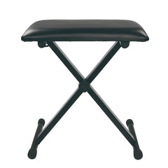 Scaun pentru Orga cu Inaltime Reglabila, Confort Sporit, Design Stabil, 52 / 55 / 57 cm, Pliabil, Usor de Depozitat, Protectie Podea, Negru