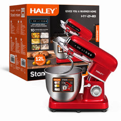 Mixer Planetar Profesional HALEY HY-2418, 2500W, Bol Inox 12L, 9 Viteze + Pulse, Display Touch