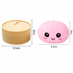 Jucărie Antistres Squishy Dumpling AT PERFORMANCE®, 10 cm, Gălușcă Moale din Silicon, cu Cutie și Culoare Surpriză
