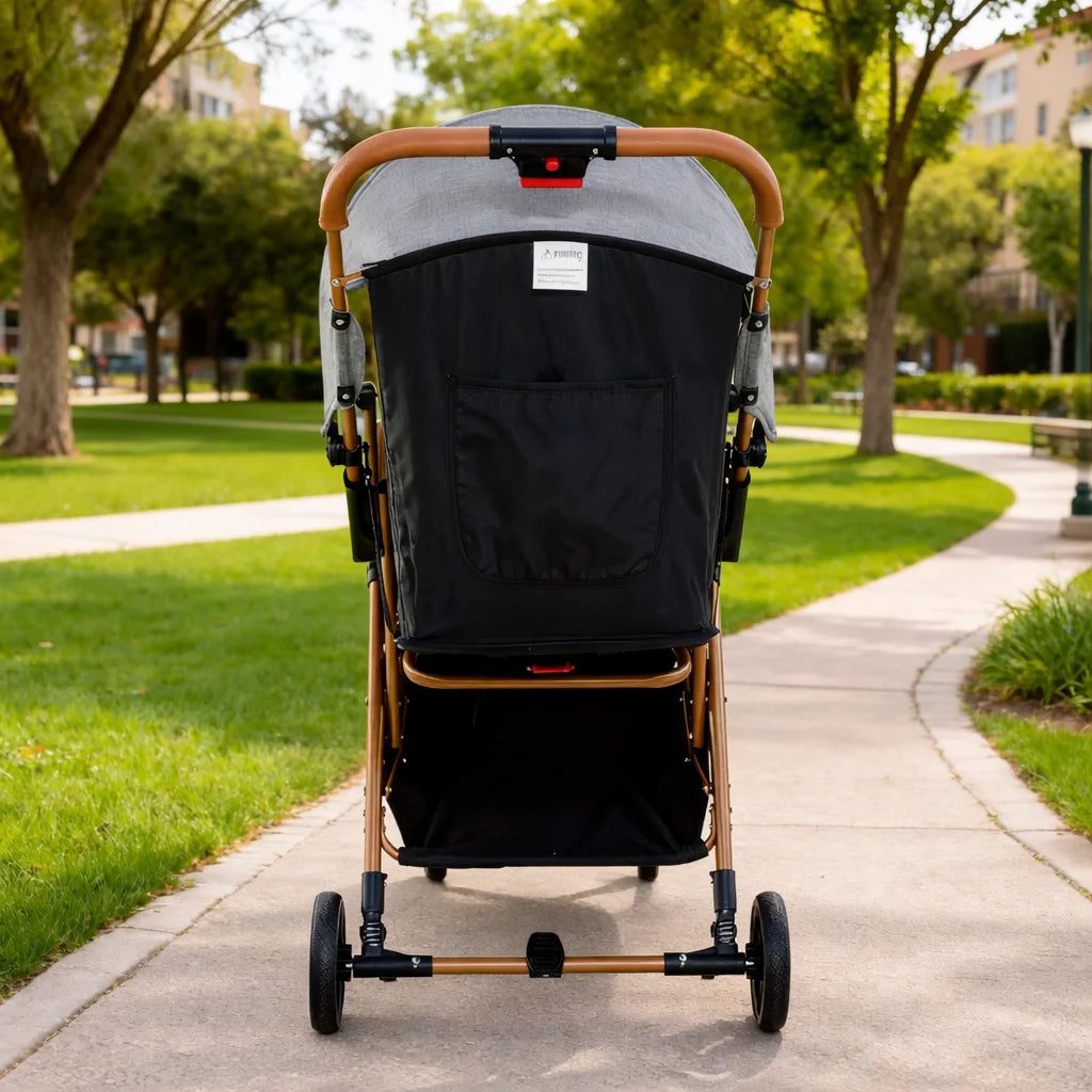 Cărucior pentru copii KIDDO 6607 pliabil, spătar reglabil, copertină mare, 0-36 luni, max. 22 kg