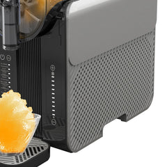 Aparat pentru Gheață Răzuită și Smoothie HALEY HY-2967, 7 Funcții, Granulație Reglabilă, Rezervor de Capacitate Mare, Sistem de Răcire cu Compresor, Funcționare Silențioasă, Gri