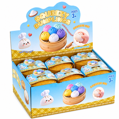 Jucărie Antistres Squishy Dumpling AT PERFORMANCE®, 10 cm, Gălușcă Moale din Silicon, cu Cutie și Culoare Surpriză