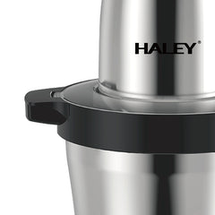 Tocator Electric HALEY 1200W, 4 Lame din Oțel Inoxidabil, Recipient Full Inox 6L, 2 Viteze Reglabile