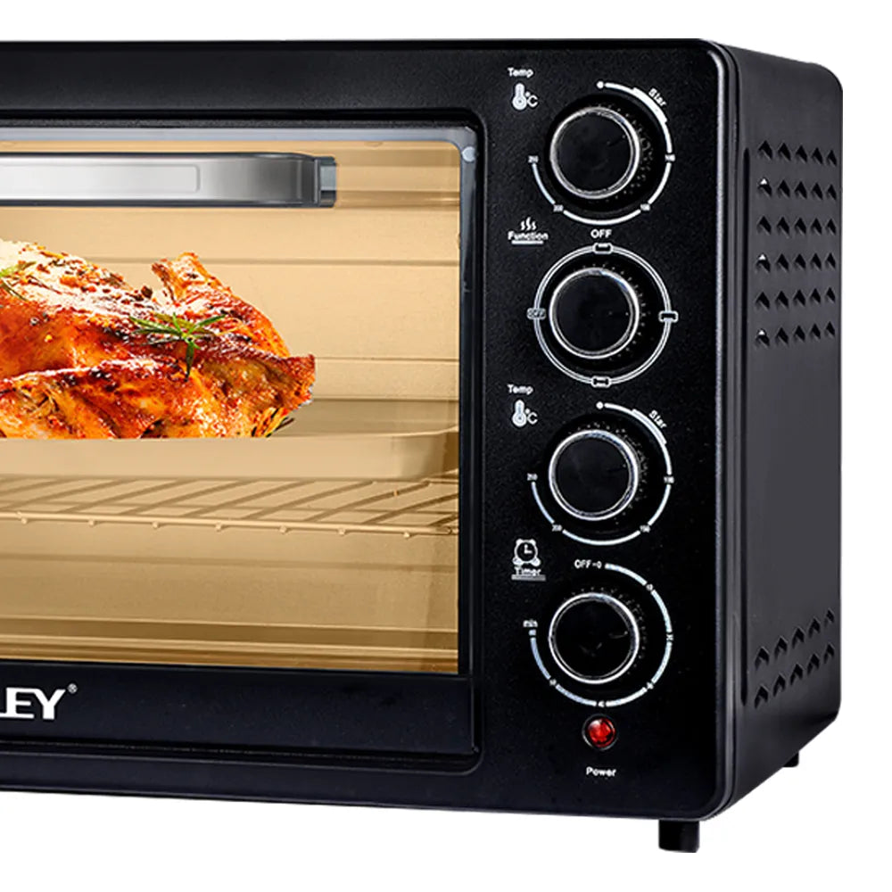 Cuptor Electric HALEY HY-5130, 60L, 2200W, Termostat 80–250°C, Timer 60 min