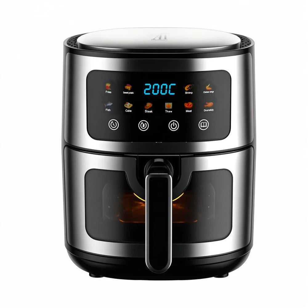 Pachet Friteuză cu Aer Cald AT PERFORMANCE® 8L + Mixer Haley 500W – Set Premium Bucătărie + BONUS 100 Hârtii de Copt