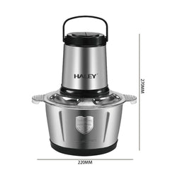Tocător de alimente HALEY HY-1225 – Putere de 500W și vas de 2L din inox pentru tocare rapidă și eficientă