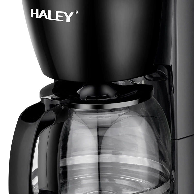 Aparat de Cafea HALEY HY-2808 – 800W, 1.25L, 12 Căni, Măcinare Rapidă, Sistem de Siguranță, Operare Ușoară