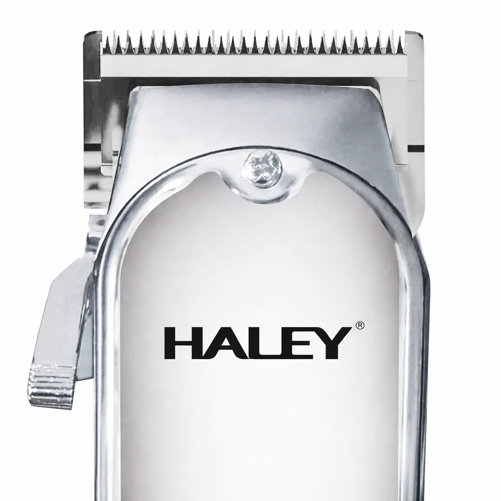 Mașină de tuns profesională HALEY HY-4507, fără fir, afișaj LCD, baterie 1800mAh, lame inox