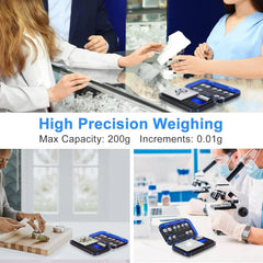 Cantar digital de precizie, Fuzion TU-X, 200g / 0.01g, 6 unitati, de bijuterii