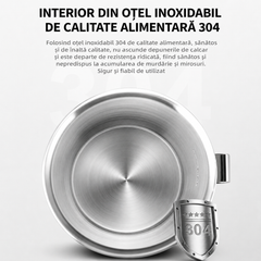 Termos Electric Profesional HALEY HY-6935L, 35L, 2500W, Inox 304, Robinet, Indicator Nivel Apă, Menținere Temperatură