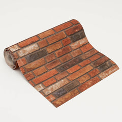 Rola Tapet 3D, autoadeziv/autocolant, AT PERFORMANCE®, spumă moale, design rustic, pentru interior, ușor de curățat, rezistent la apă, 68cm x 2.8m, model Cărămidă Rustică