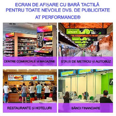 Reclama luminoasa led, AT PERFORMANCE®, Programabila, Wi-Fi, USB, P5 Full Color, 100 x 55 cm, Aluminiu/ABS