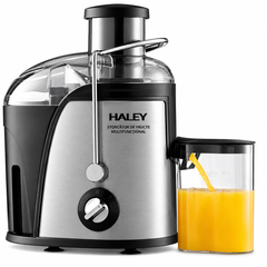 Storcător De Fructe Și Legume HALEY HY-2902, 1000W, 3 Viteze + Pulse, Tub Alimentare 65 mm, Recipient Pulpă 1.2L, Recipient Suc 0.5L, Filtru Din Oțel Inoxidabil