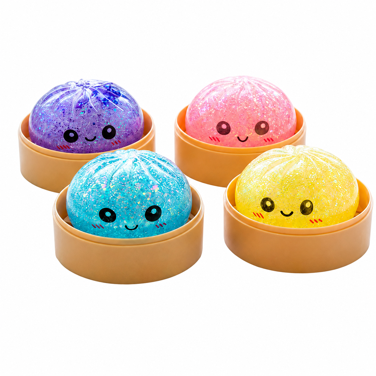 Jucărie Antistres Squishy Dumpling AT PERFORMANCE®, 10 cm, Gălușcă Moale din Silicon, cu Cutie și Culoare Surpriză