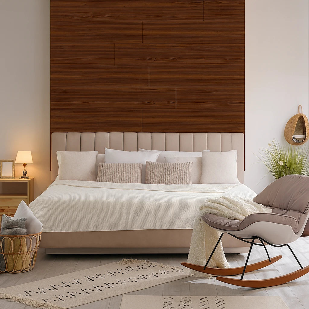 Set 10x Tapet top parchet, AT PERFORMANCE®, suprafata acoperire 1.8 mp, autoadeziv, waterproof, usor de montat, design modern, 30x60 cm, maro