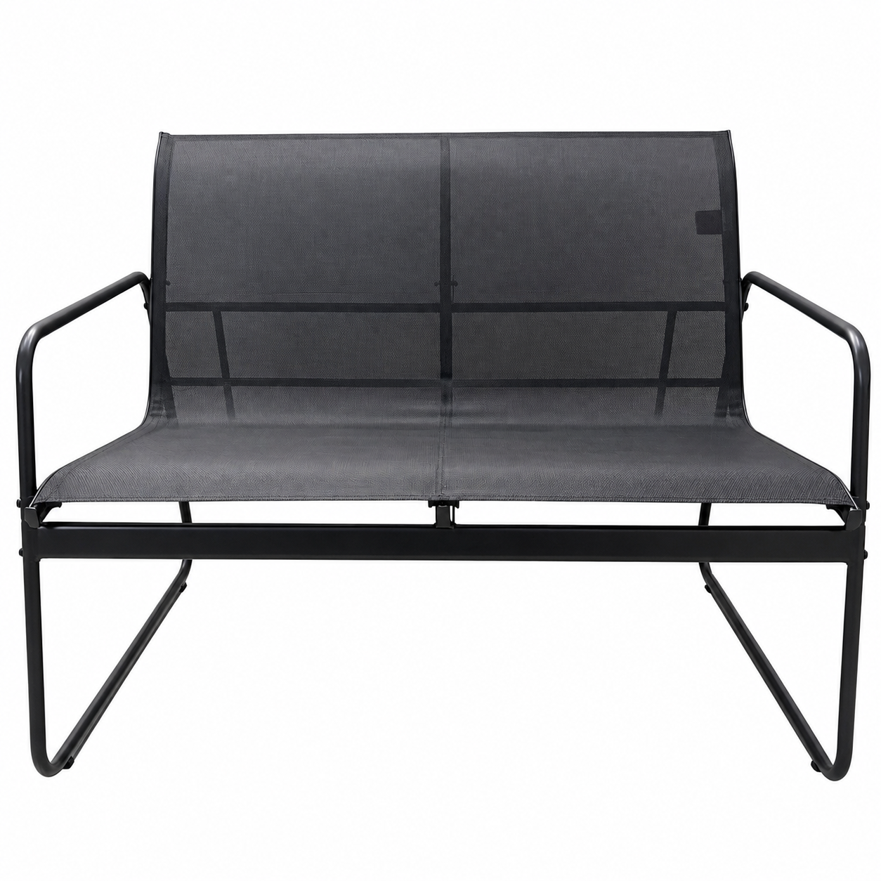 Set Mobilier Grădină AT PERFORMANCE® 4 Piese, Canapea 2 Locuri + 2 Fotolii + Măsuță, Cadru Metalic