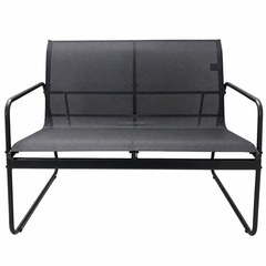 Set Mobilier Grădină AT PERFORMANCE® 4 Piese, Canapea 2 Locuri + 2 Fotolii + Măsuță, Cadru Metalic