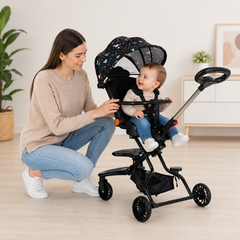 Cărucior Sport Pliabil Reversibil 360° KIDOO KD-2012, Compact, Ușor, Copii 6–36 luni