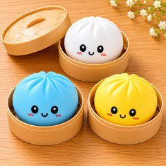 Jucărie Antistres Squishy Dumpling AT PERFORMANCE®, 10 cm, Gălușcă Moale din Silicon, cu Cutie și Culoare Surpriză
