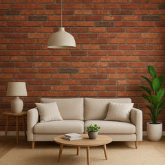 Rola Tapet 3D, autoadeziv/autocolant, AT PERFORMANCE®, spumă moale, design rustic, pentru interior, ușor de curățat, rezistent la apă, 68cm x 2.8m, model Cărămidă Rustică