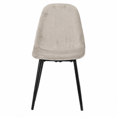 Set masă Bucatarie / Sufragerie cu 4 scaune, blat sintered stone gri și catifea, 120x70 cm