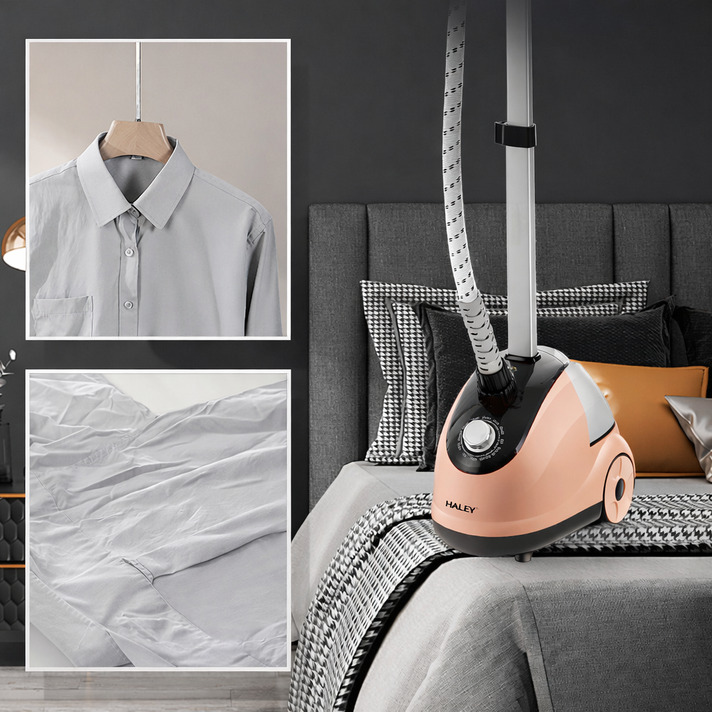Aparat de Călcat Vertical cu Abur HALEY HY-531, 2000W, Rezervor 2L, Sistem Telescopic