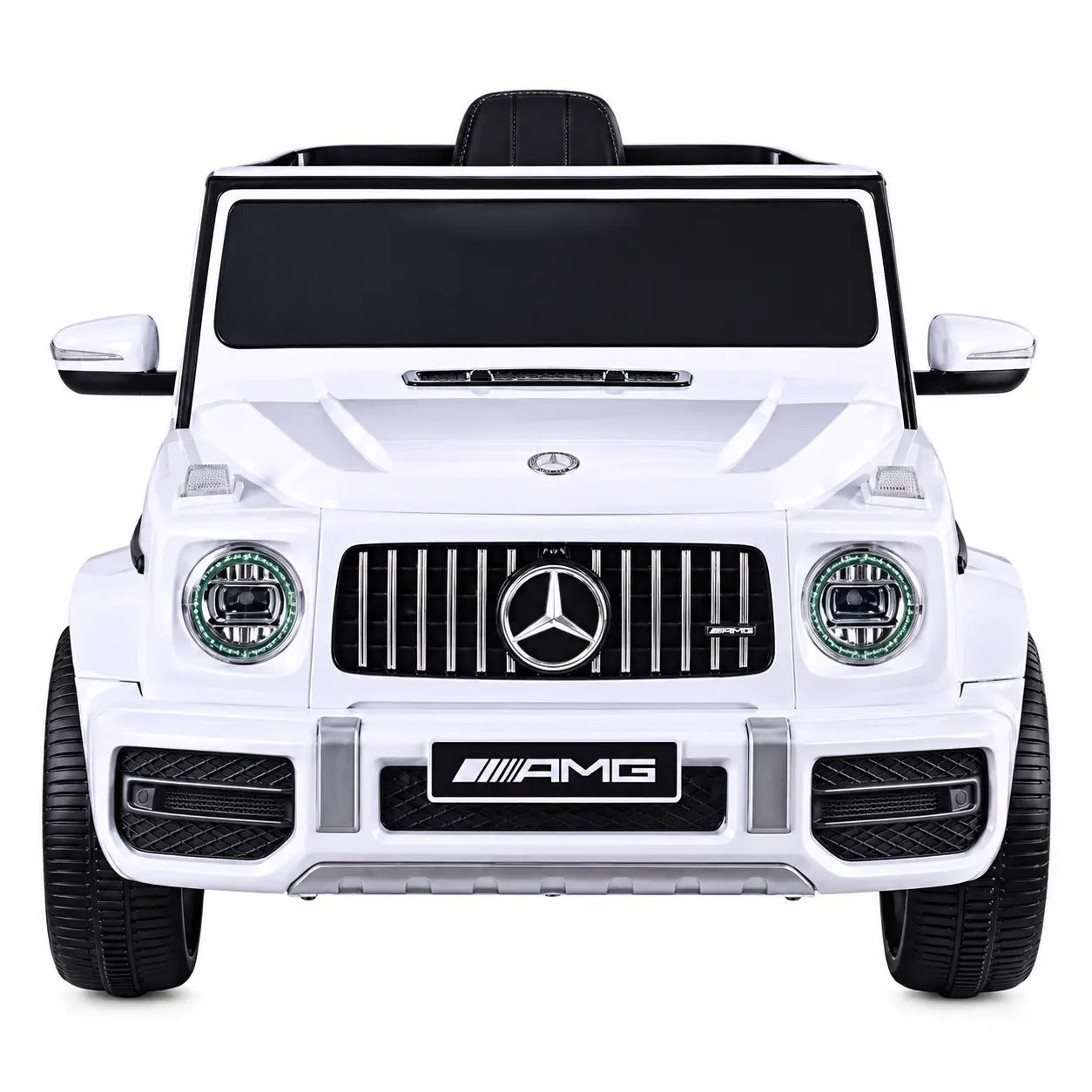Mașinuță Electrică KIDOO pentru Copii Mercedes-Benz AMG G63, Licență Oficială, 12V, 2 Motoare x 30W, Telecomandă Parentală 2.4G, Bluetooth, USB, Radio FM, Faruri LED, Suspensii, Centură de Siguranță, 3–5 km/h, 105 x 65 x 55 cm