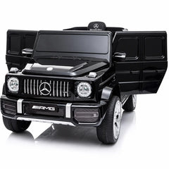 Mașinuță Electrică KIDOO pentru Copii Mercedes-Benz AMG G63, Licență Oficială, 12V, 2 Motoare x 30W, Telecomandă Parentală 2.4G, Bluetooth, USB, Radio FM, Faruri LED, Suspensii, Centură de Siguranță, 3–5 km/h, 105 x 65 x 55 cm