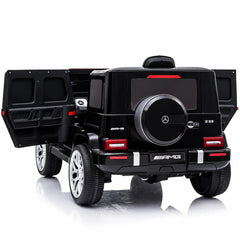 Mașinuță Electrică KIDOO pentru Copii Mercedes-Benz AMG G63, Licență Oficială, 12V, 2 Motoare x 30W, Telecomandă Parentală 2.4G, Bluetooth, USB, Radio FM, Faruri LED, Suspensii, Centură de Siguranță, 3–5 km/h, 105 x 65 x 55 cm