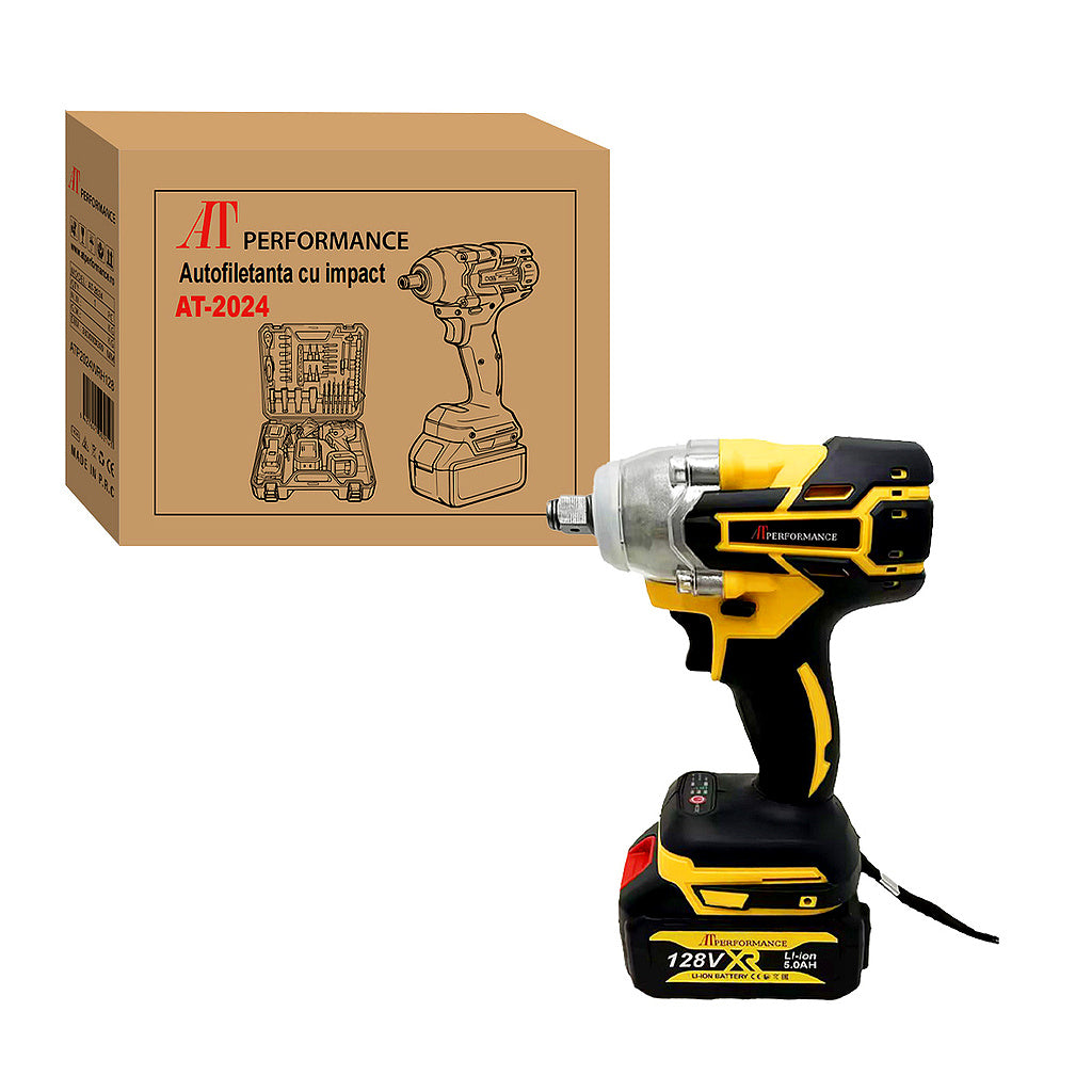 Mașină de Înșurubat cu Impact AT PERFORMANCE® 850Nm, 36V, 2 Acumulatori 5Ah, Set 40 Accesorii, Valiză Transport