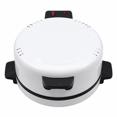 Cuptor Electric pentru Pizza 3000W, Deschidere 180°, Încălzire Sus-Jos, Tavă Rotundă, Mânere Termoizolante, Alb