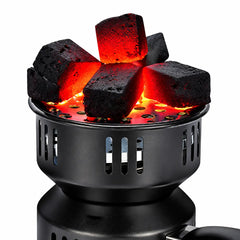Aprinzător Electric Cărbuni HALEY HY-8614, 500W, 220–240V, 50/60Hz, Multifuncțional, pentru Aprindere Cărbuni, Încălzire, Preparare Cafea, Tămâie și Ceară, 2 Tăvi Incluse