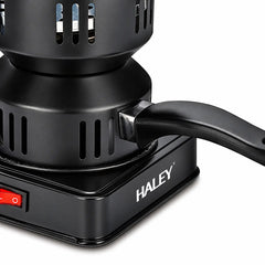 Aprinzător Electric Cărbuni HALEY HY-8614, 500W, 220–240V, 50/60Hz, Multifuncțional, pentru Aprindere Cărbuni, Încălzire, Preparare Cafea, Tămâie și Ceară, 2 Tăvi Incluse