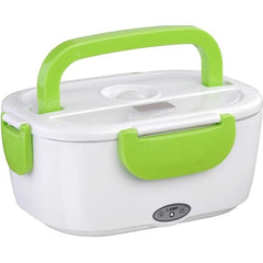 Caserola Termica pentru Mancare cu 2 Compartimente, AT PERFORMANCE, Volum 1 5L Putere 40W Pana la 50 Grade Verde.