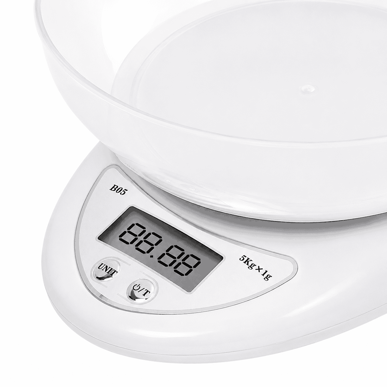 Cântar Electronic De Bucătărie Haley HY-5020, Capacitate 5 Kg, Precizie 1 g, Bol 600 ml, Ecran LCD, Funcție Tara