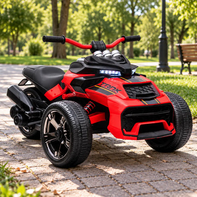 ATV Electric pentru Copii KIDOO®, 12V, Telecomandă Parentală cu Frână, 3 Trepte de Viteză, 3–7 km/h, Lumini, Sarcină Max. 30 kg