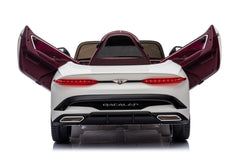 Mașinuță electrică copii Bentley Bacalar oficial licentiat, Kidoo, 12V, 2 motoare, telecomandă 2.4G, LED, USB, Bluetooth, 3-8 ani