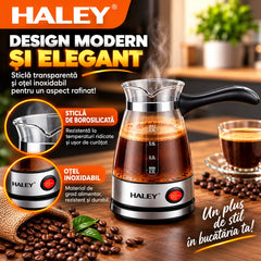 Ibric Electric HALEY® HY-8926, 600W, Capacitate 500 ml, Protecție Boil-Dry, Bază Rotativă 360°