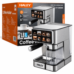 Espressor Automat Cu Ecran Tactil Color, Presiune 20 Bar, Rezervor Apă 1.8L Și Rezervor Lapte 500ml, 1350W, Carcasă Din Oțel Inoxidabil